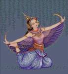 Manorah Thai Dancer - Cross Stitch 