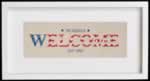 Starburst Patriotic Welcome - Cross Stitch Pattern