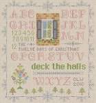 Deck the Halls Sampler - Cross Stitch Pattern