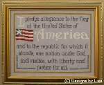 Pledge of Allegiance - Cross Stitch Pattern