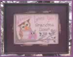 Whooooo Loves You? Grandma Does! - Cross Stitch Pattern