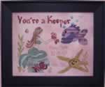 You're A Keeper Girl - Cross Stitch Pattern