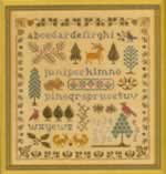 Antique Evergreen Sampler - Cross Stitch Pattern