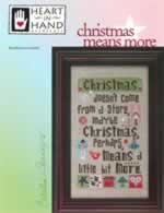 Christmas Means More - Cross Stitch Pattern