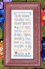 Kids Leave Handprints - Cross Stitch Pattern