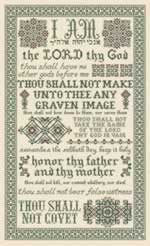 10 Commandments - Cross Stitch Pattern