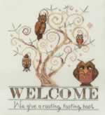 Owl Welcome - Cross Stitch Pattern