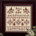 Christmas Sampler in Red - Cross Stitch Pattern
