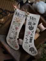 His and Hers Thanksgiving Stockings - Cross Stitch Pattern