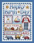 Happy Birthday for Boys - Cross Stitch Pattern