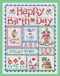 Happy Birthday for Girls - Cross Stitch Pattern