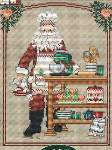 Cookie Santa - Cross Stitch Pattern