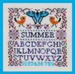 Mini Summer Sampler - Cross Stitch Pattern