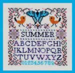 Mini Summer Sampler - Cross Stitch Pattern