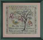 Tree Top Birth Sampler - Cross Stitch