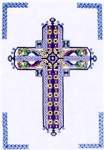 Celtic Sapphire Cross - Cross Stitch Pattern