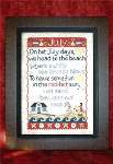 July Sampler - Cross Stitch Pattern
