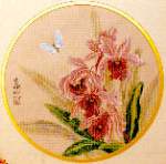 Ming Orchids - Cross Stitch 