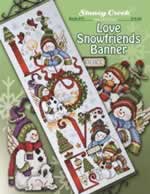 Love Snowfriends Banner - Cross Stitch Pattern