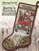 Santas Hunting Stocking - Cross Stitch Pattern