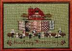 Raspberry Homecoming - Cross Stitch