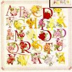 The Rose Alphabet - Cross Stitch Pattern