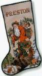 Forest Santa Stocking - Cross Stitch Pattern