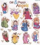 Cat and Puppy Angels - Cross Stitch Pattern