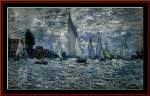 Boats at Regatta - Cross Stitch Pattern