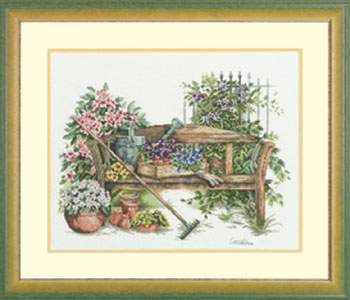 Garden Bench by Lanarte - Cross Stitch Kits & Patterns