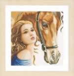 Woman and Horse - Cross Stitch Pattern