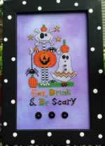 Eat Drink and Be Scary - Cross Stitch Pattern