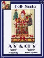Folk Santa - Cross Stitch Pattern